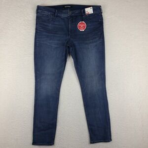 EXPRESS Jeans Womens‎ 16 Blue Mid Rise Legging Stretch + Denim Perfect NWT NEW